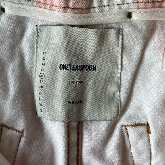 NWT One Teaspoon Candy Stripe High Waist Barrel Style Safari Jean 26 - Picture 6 of 16